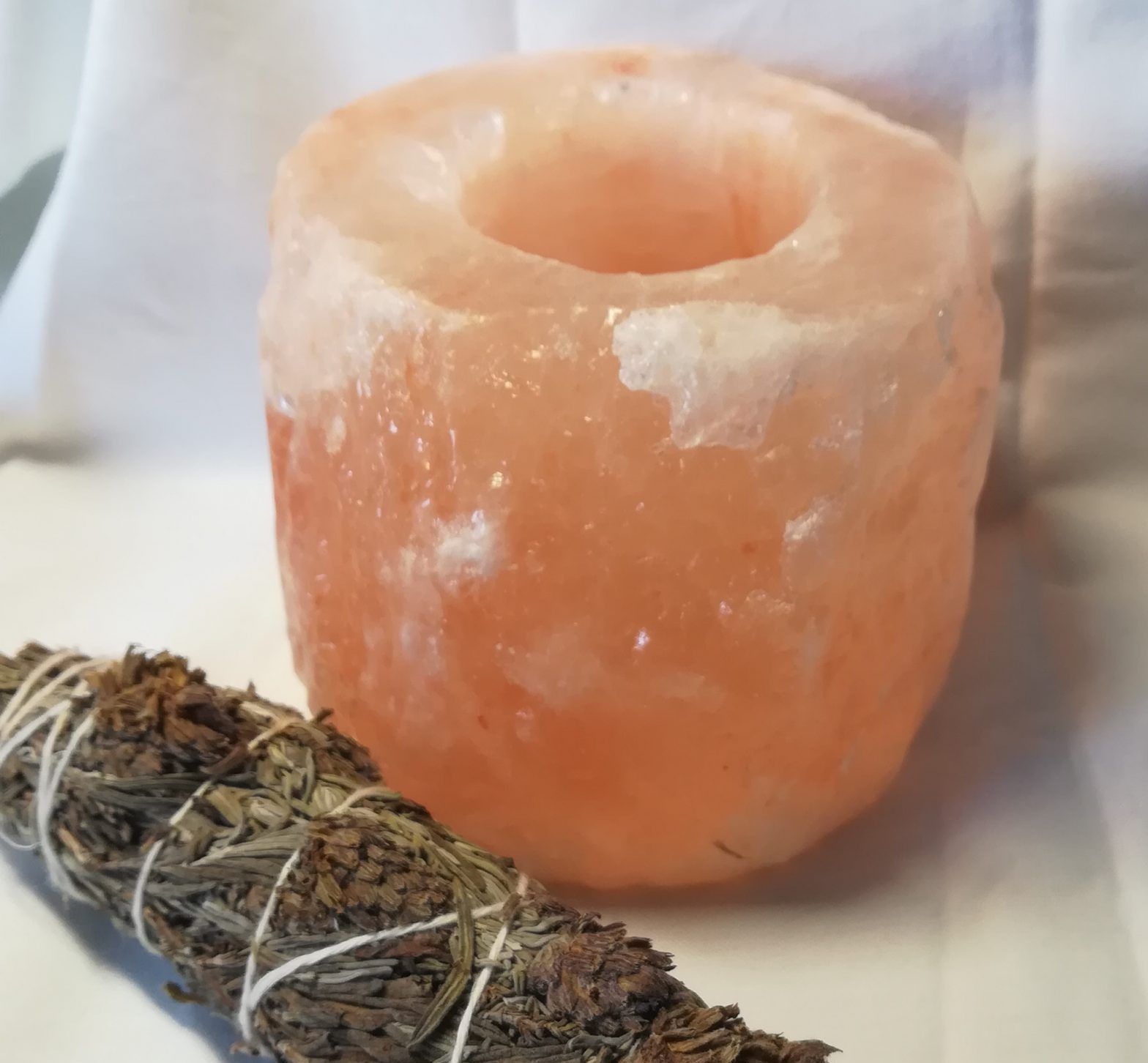 Porta velas de Sal del Himalaya