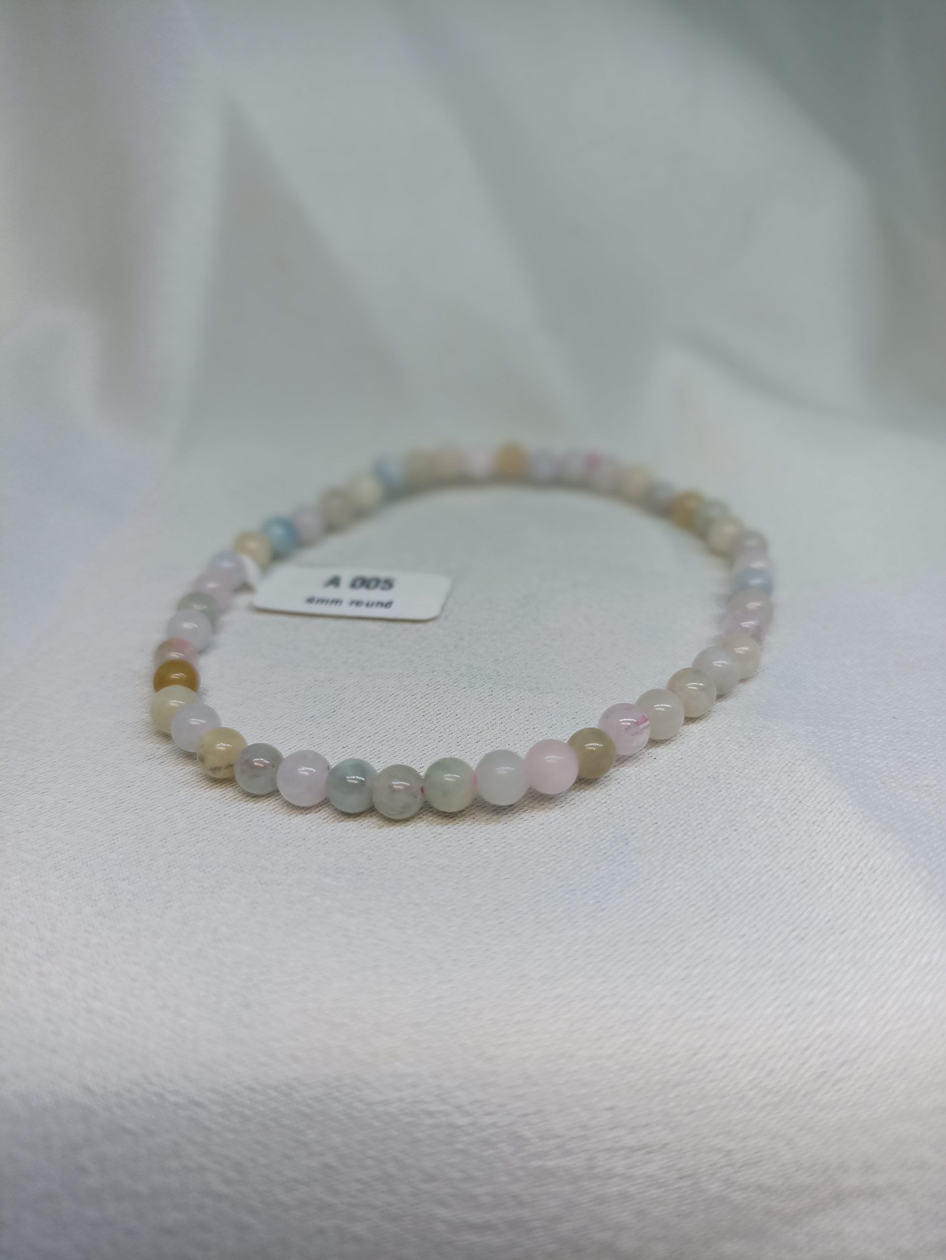 Pulsera de Aguamarina y Morganita - Imagen 4