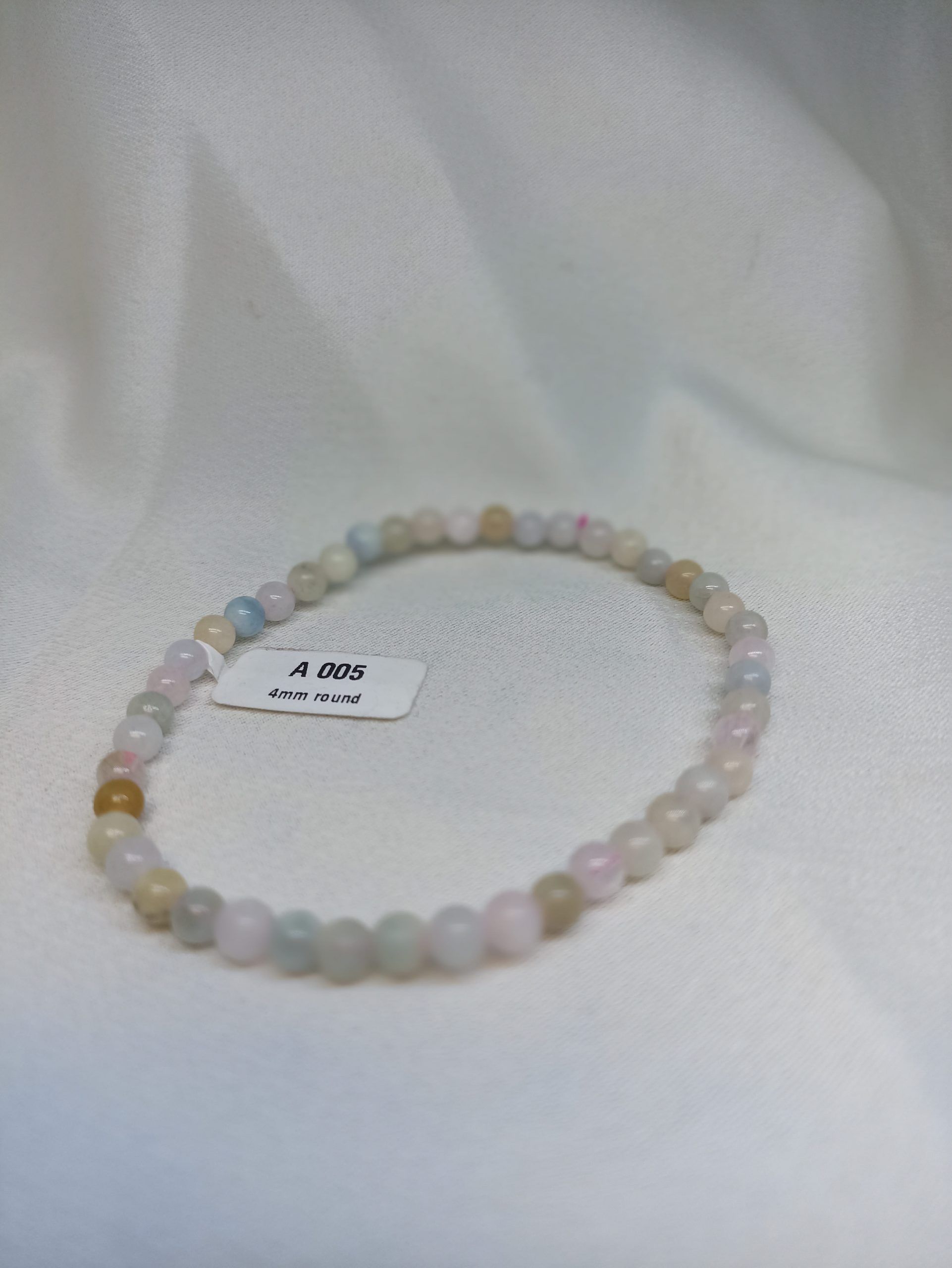 Pulsera de Aguamarina y Morganita - Imagen 3