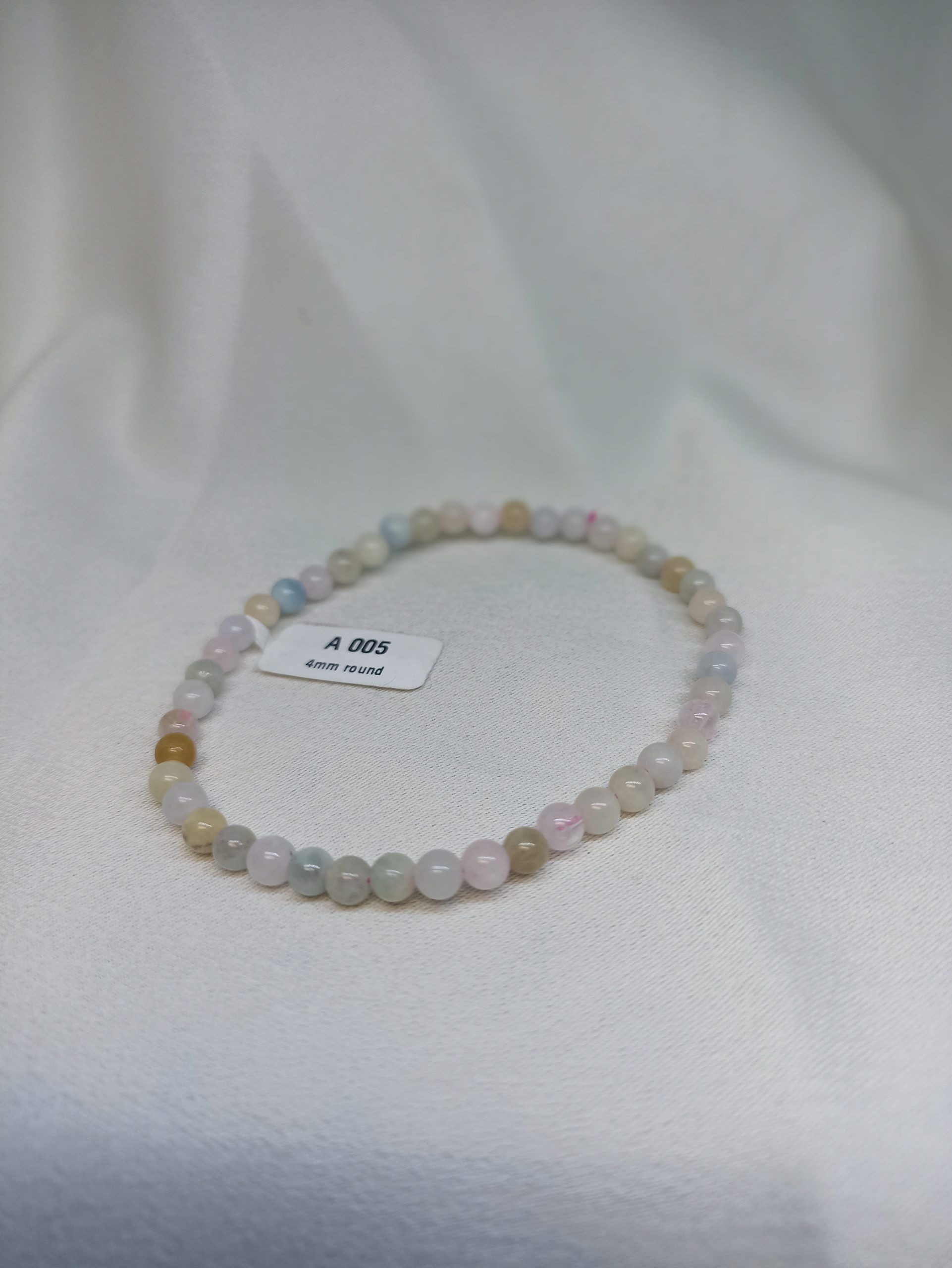 Pulsera de Aguamarina y Morganita - Imagen 2