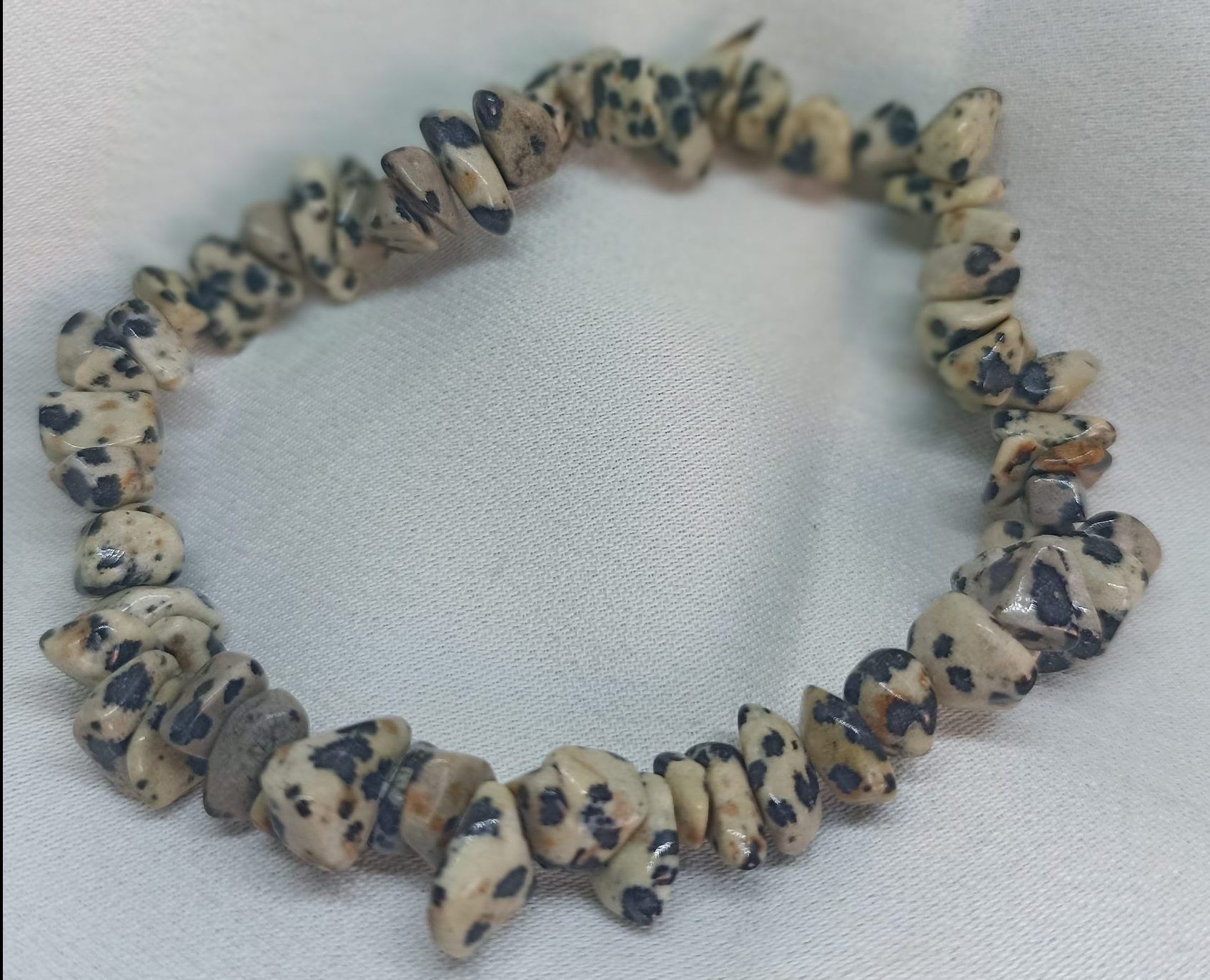 Pulsera de Jaspe Dalmanita o Dálmata