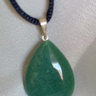 Colgante Gota de Cuarzo Verde Aventurina