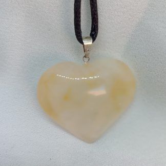 Colgante Corazón de Cuarzo Citrino