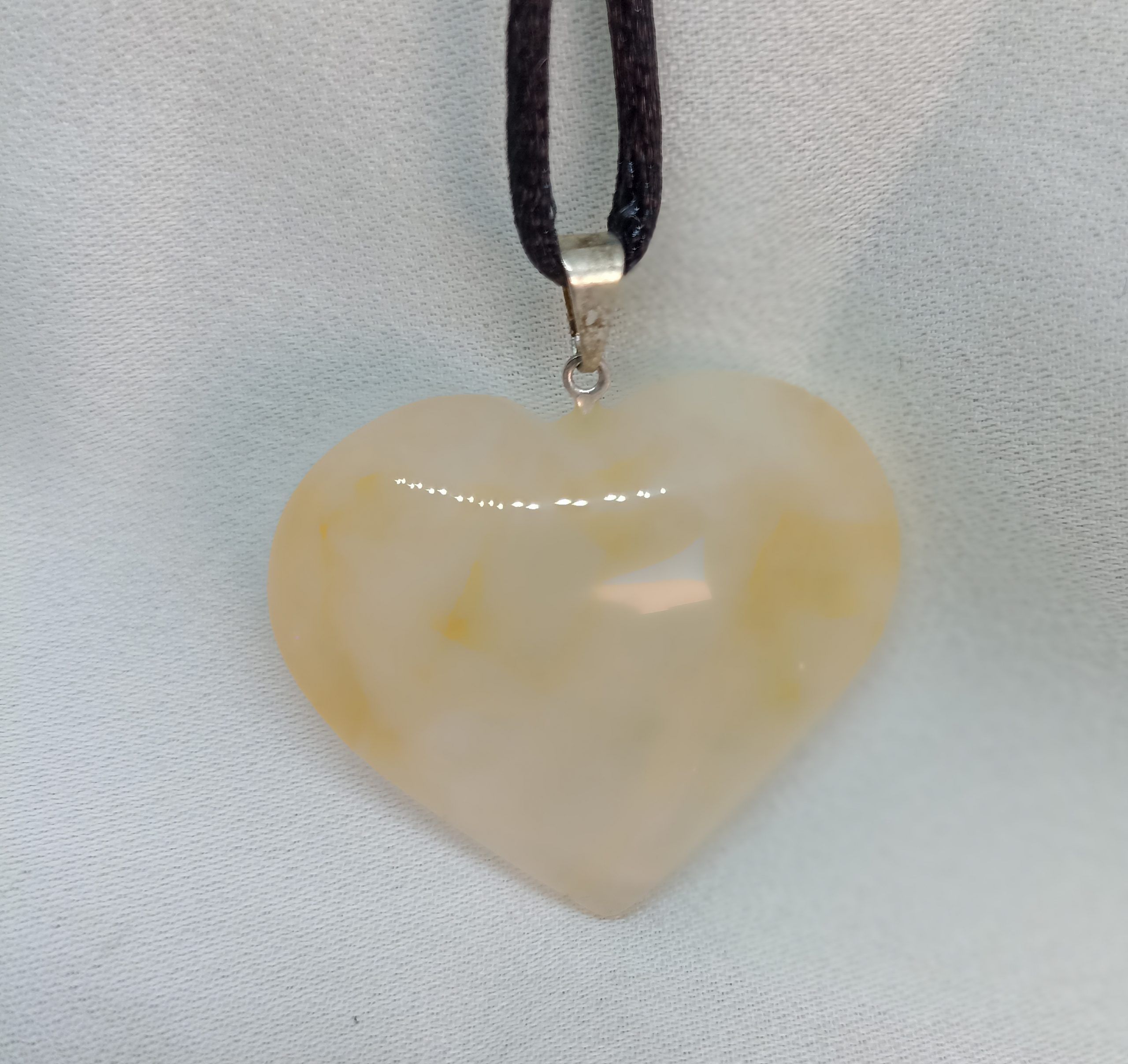 Colgante Corazón de Cuarzo Citrino