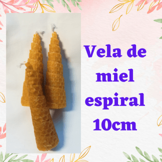 Vela de panal de miel de 10 cm espiral
