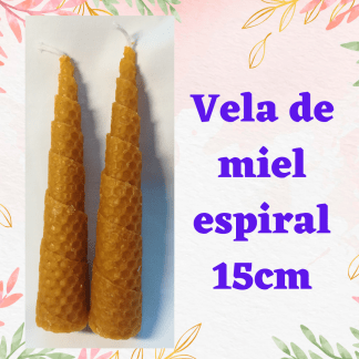 Vela de panal de miel de 15 cm espiral