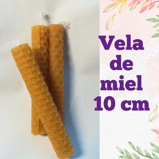 Vela de panal de miel de 10 cm