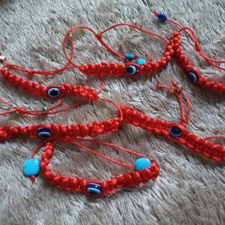 Pulsera Hilo Rojo con Ojo Turco