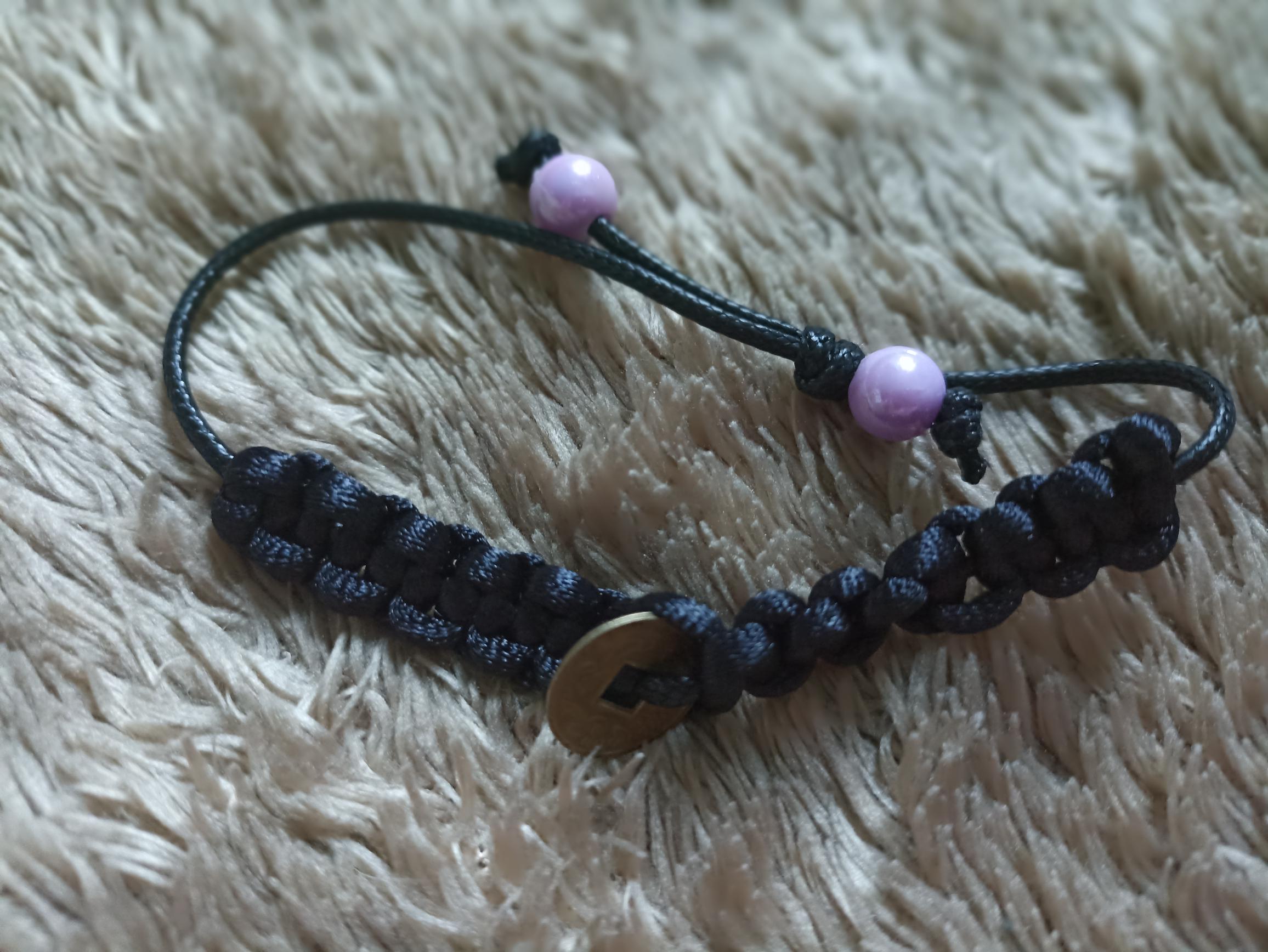Pulsera Negra con moneda Feng Shui - Imagen 7