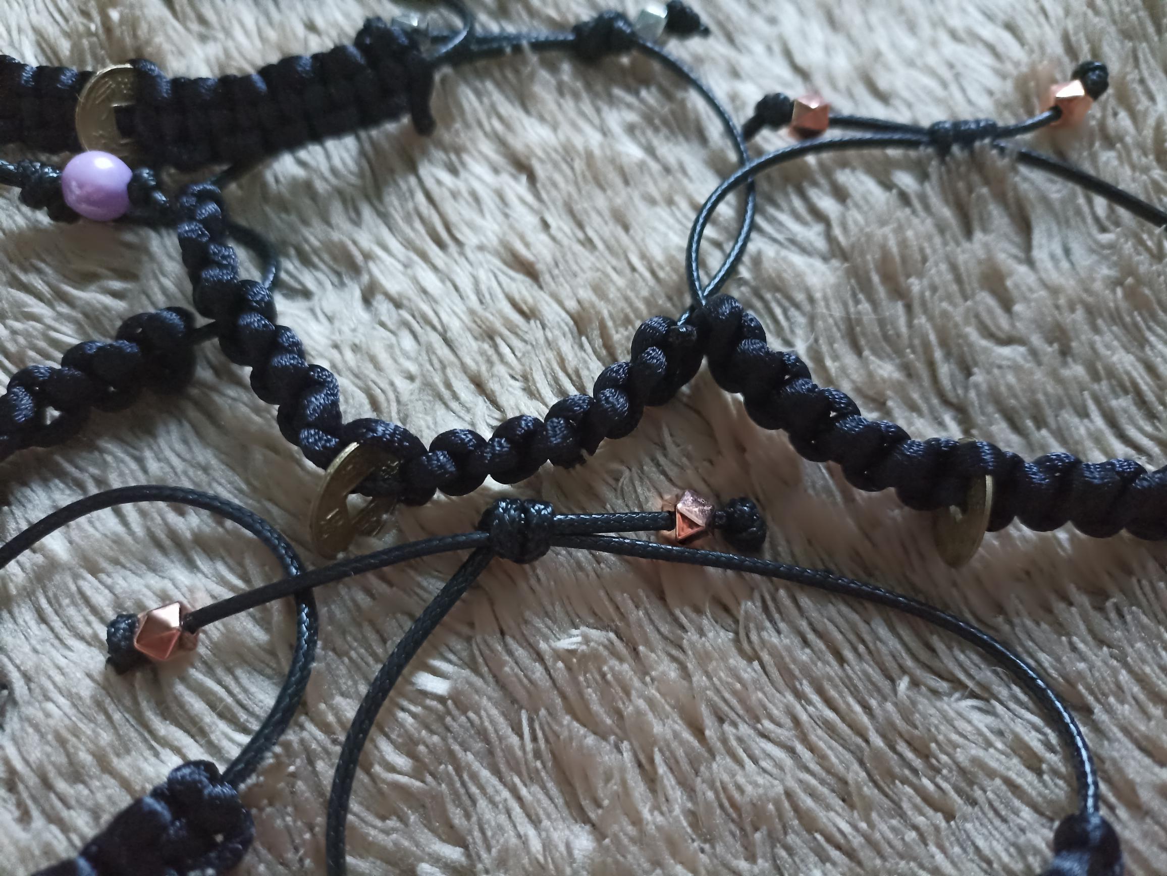 Pulsera Negra con moneda Feng Shui - Imagen 6