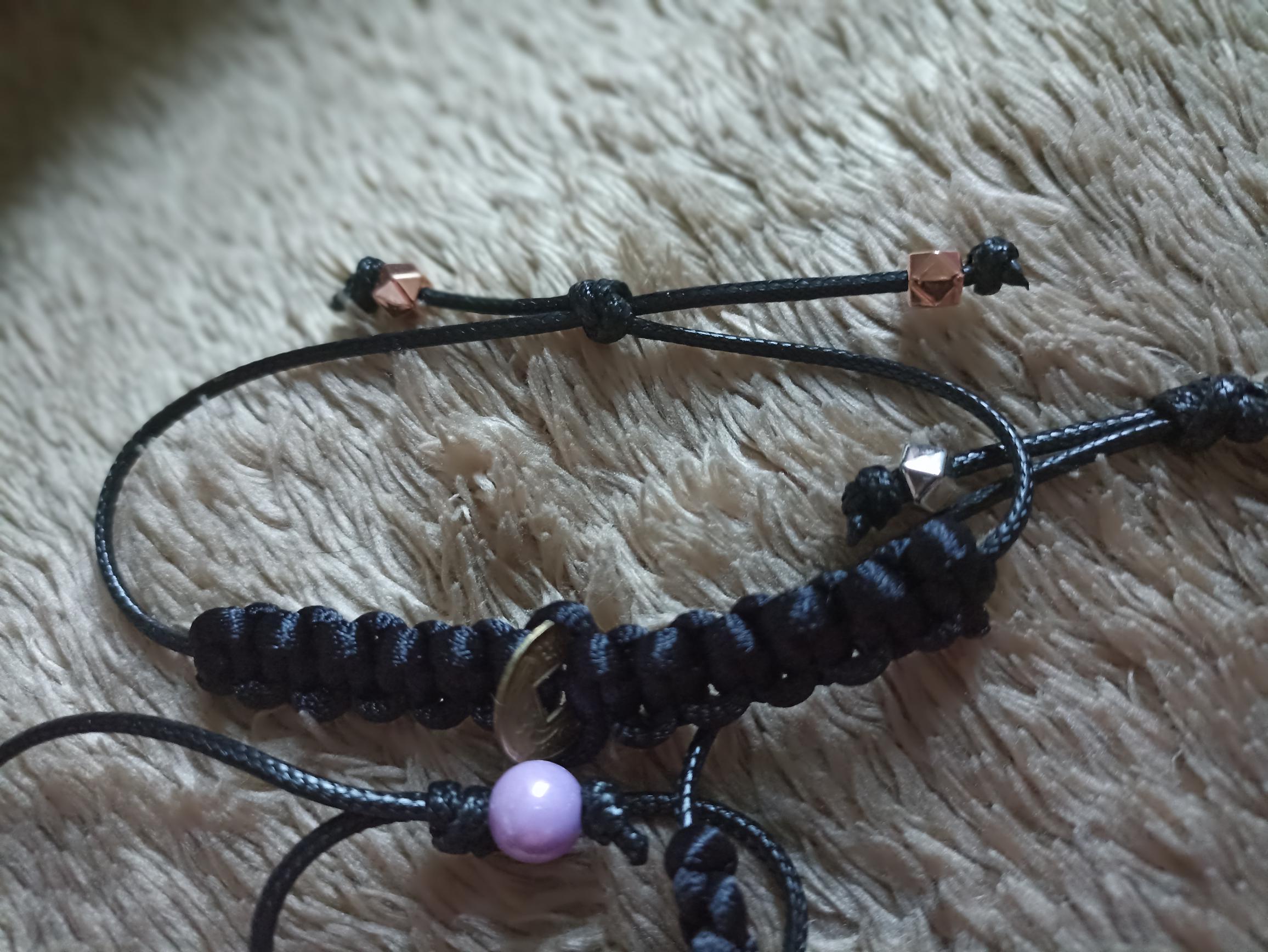 Pulsera Negra con moneda Feng Shui - Imagen 5