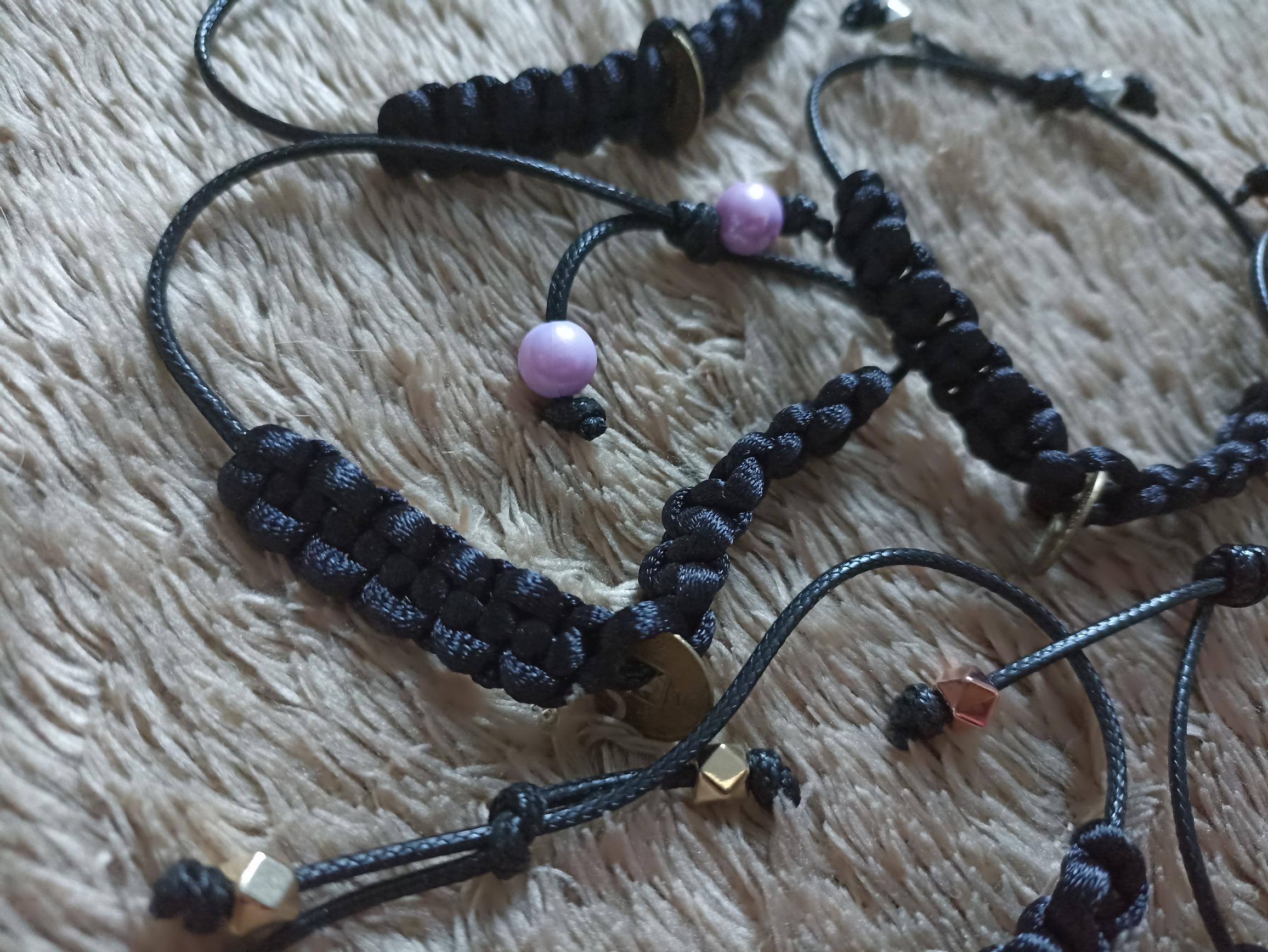 Pulsera Negra con moneda Feng Shui - Imagen 4