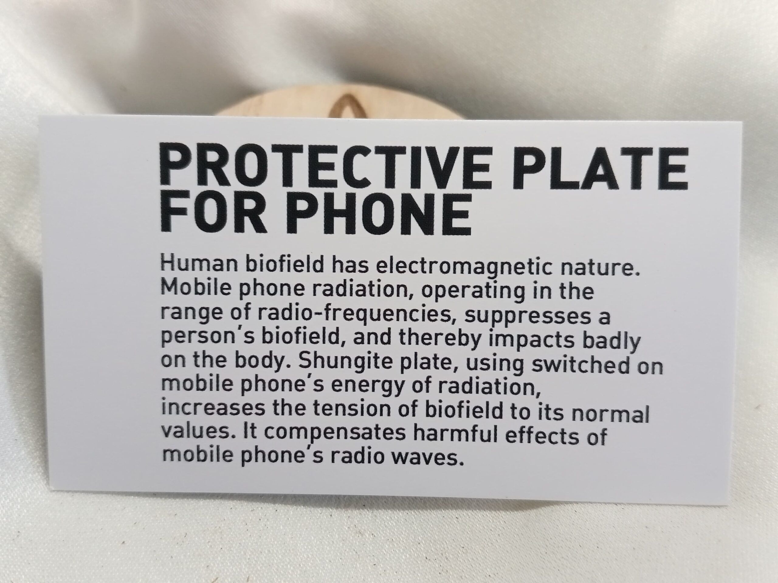 Placa Adhesiva de Shungit para el teléfono - Imagen 4