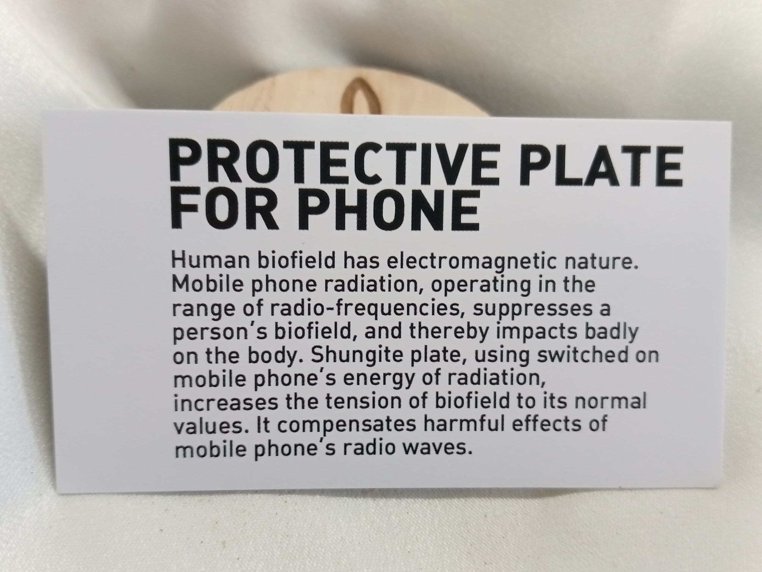Placa Adhesiva de Shungit para el teléfono - Imagen 2