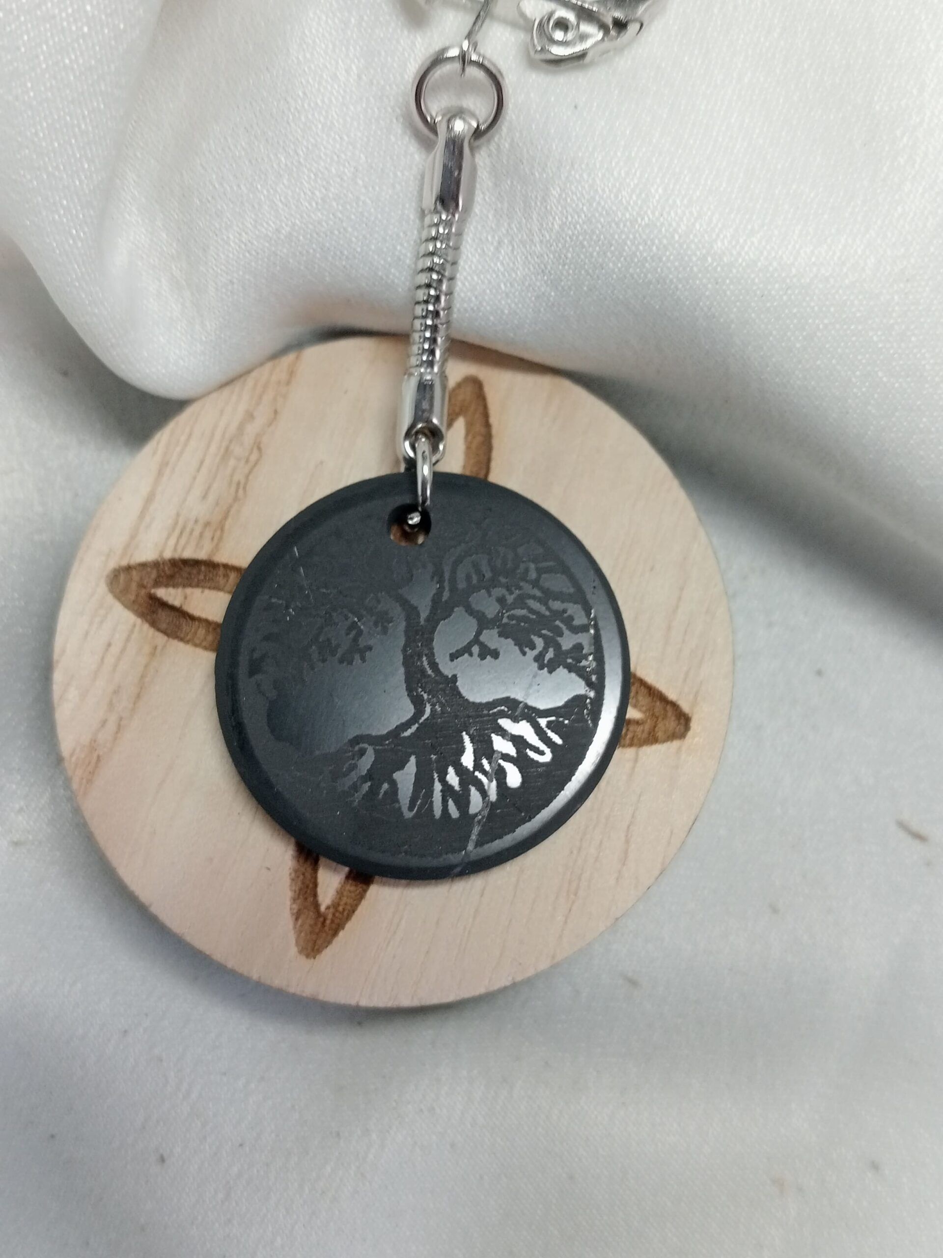 Llavero Shungit del Árbol de la Vida