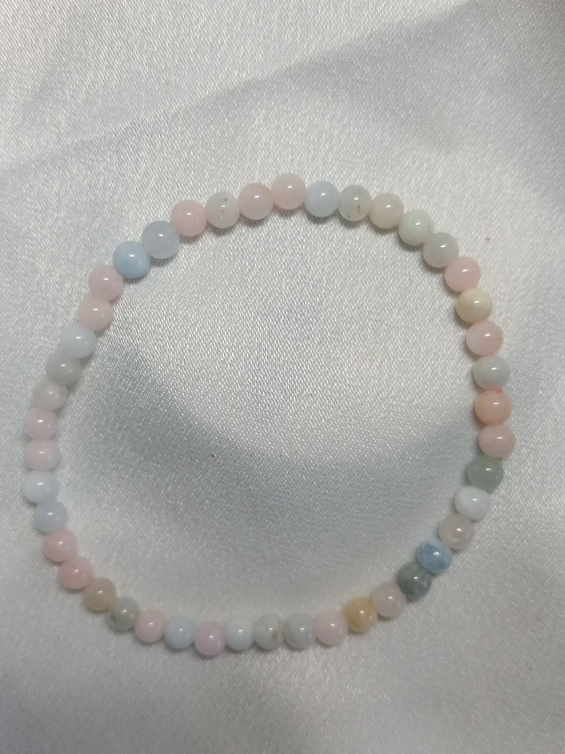 Pulsera de Aguamarina y Morganita - Imagen 6