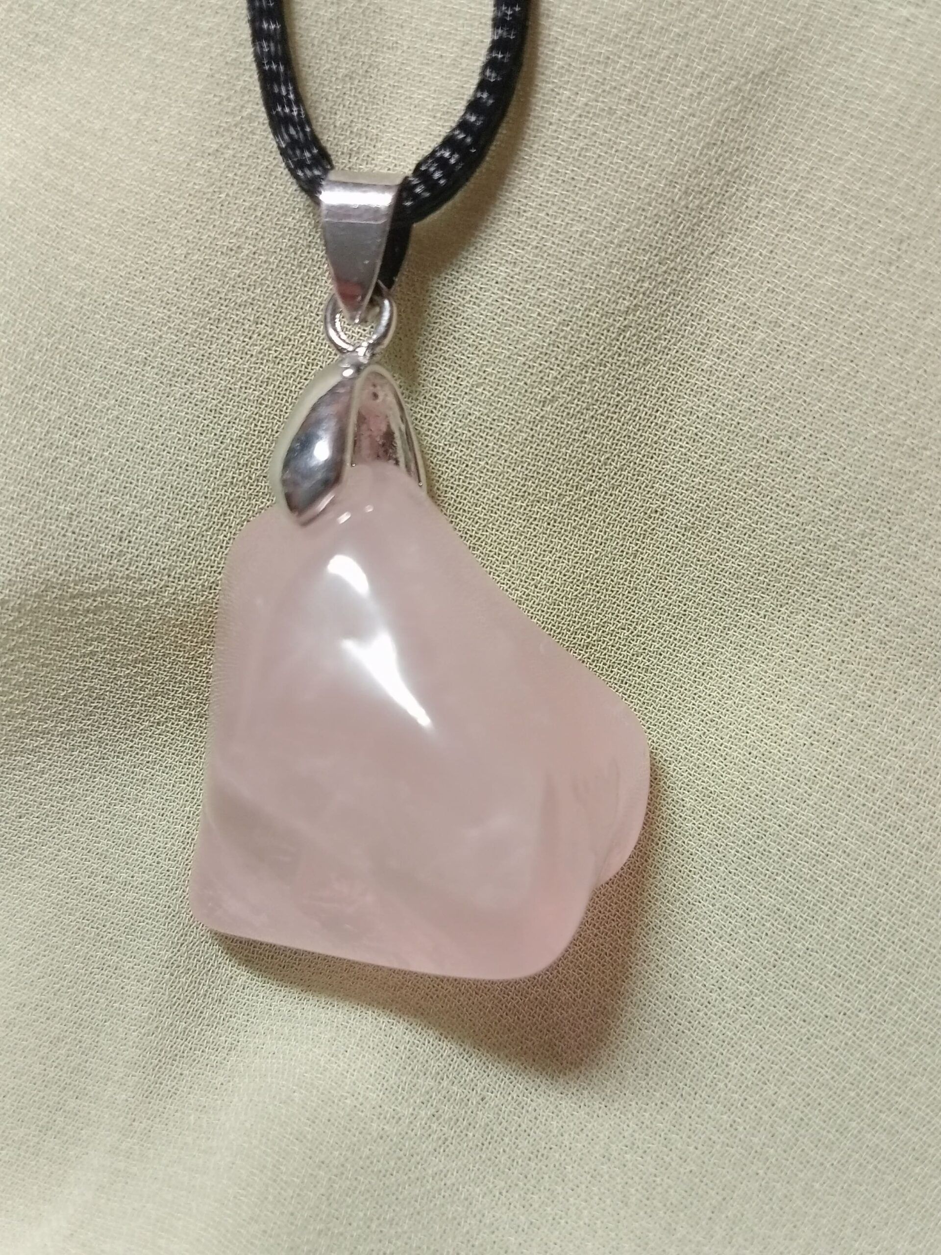 Colgante Cabujón de Cuarzo Rosa - Imagen 7
