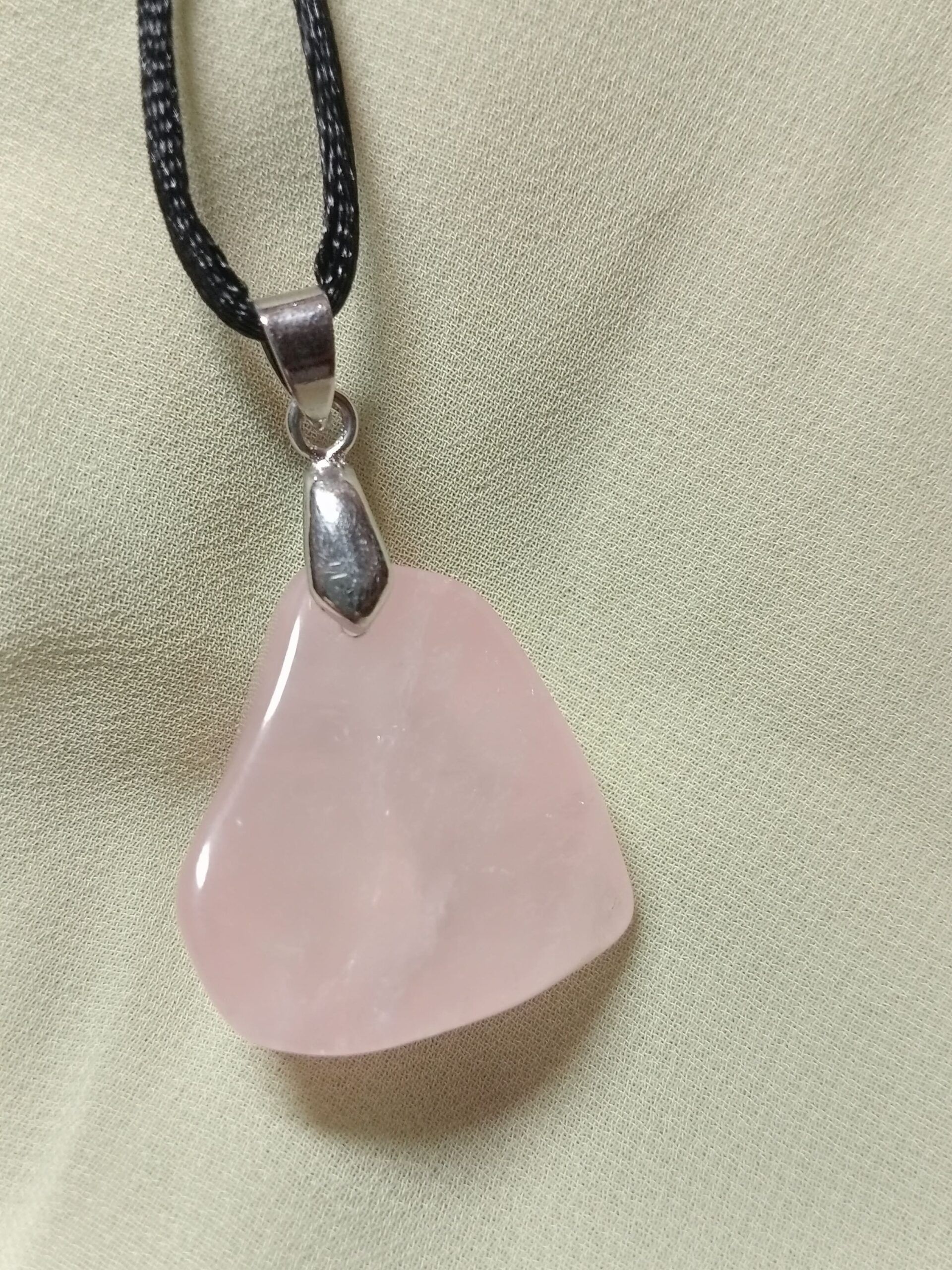 Colgante Cabujón de Cuarzo Rosa - Imagen 8