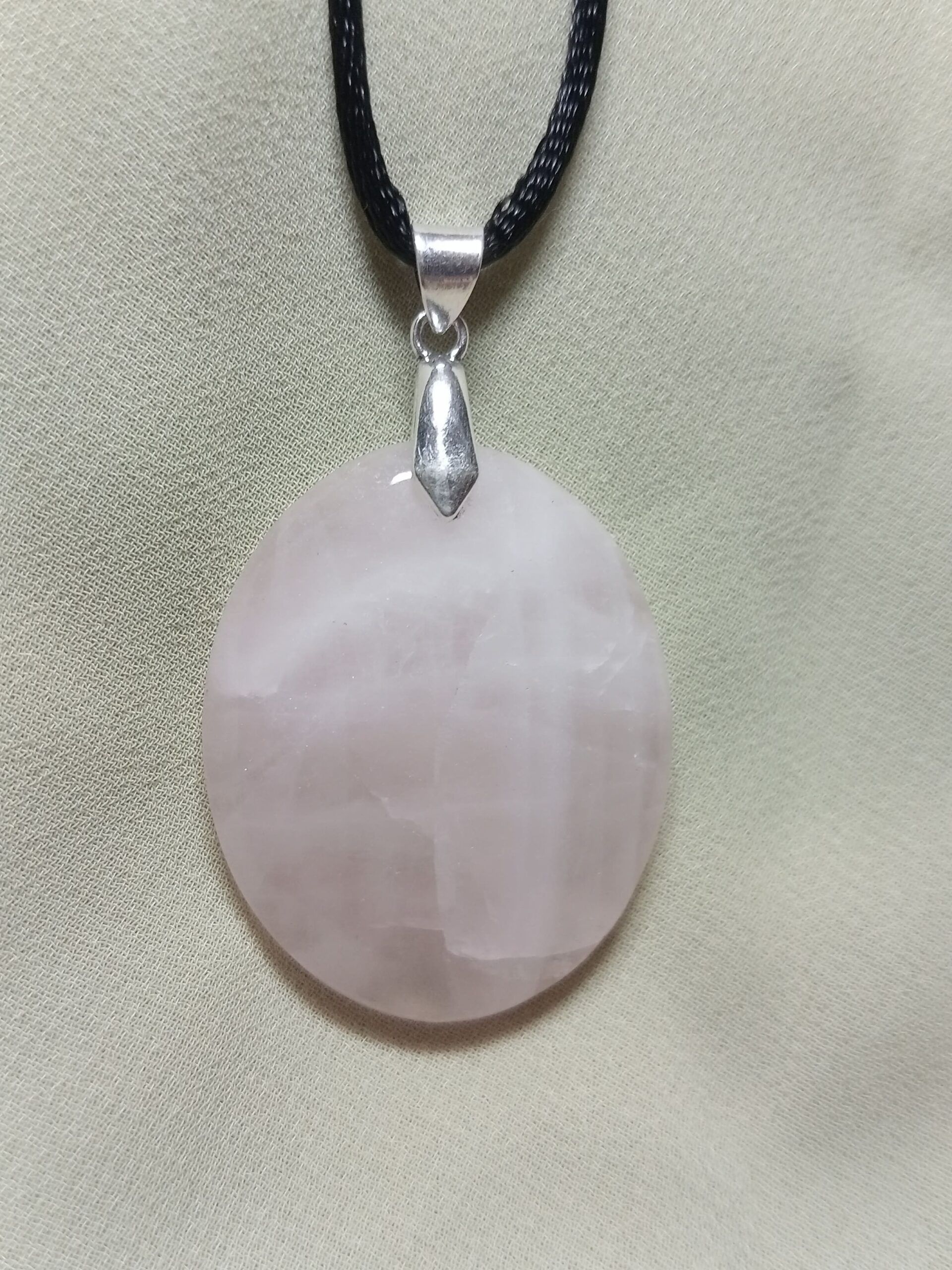 Colgante Cabujón de Cuarzo Rosa - Imagen 6