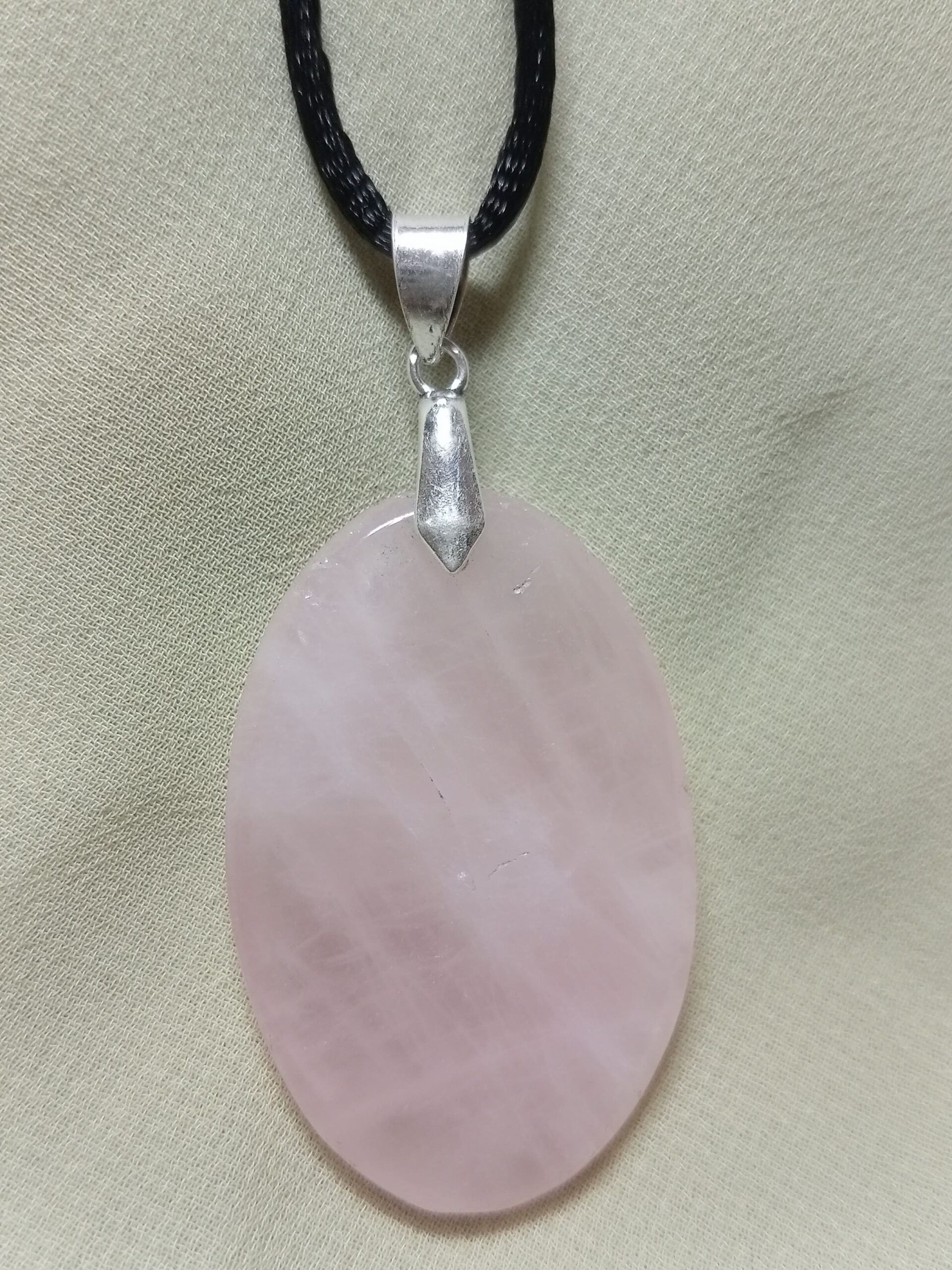 Colgante Cabujón de Cuarzo Rosa - Imagen 5