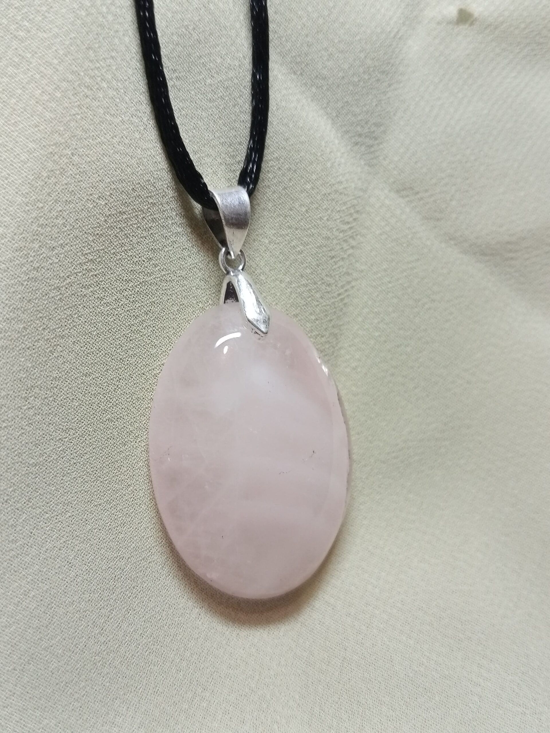 Colgante Cabujón de Cuarzo Rosa - Imagen 3