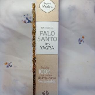 Incienso Stick Sagrada Madre de Palo Santo y Yagra